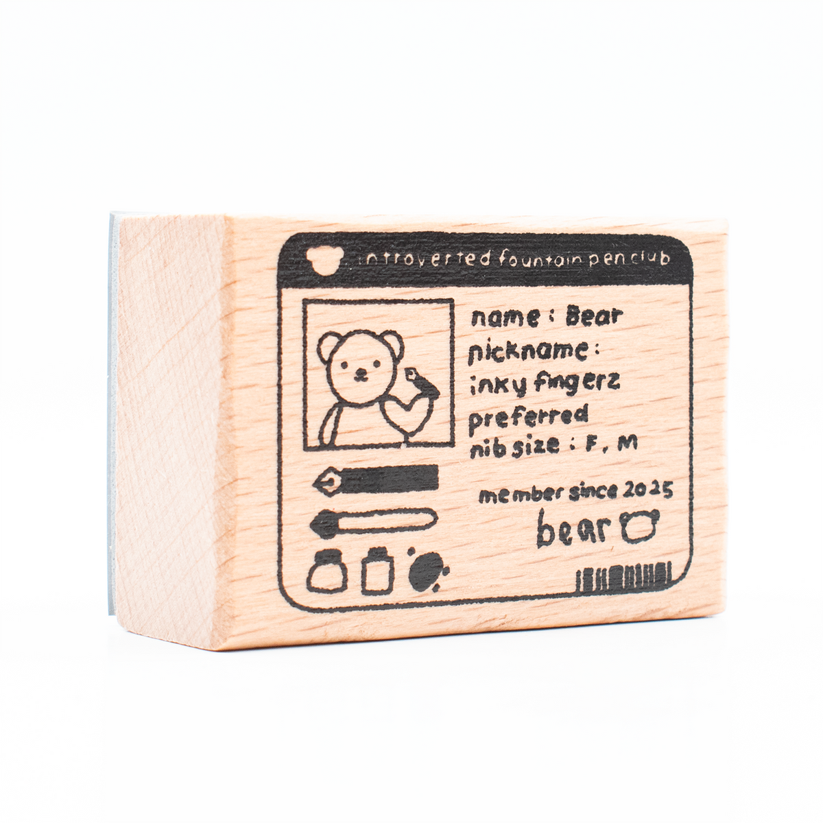 Bloom Paper Studio - IFPC ID Wooden Stamp