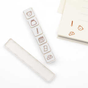 Bloom Paper Studio - Bear's Happy Moments Button Stamp