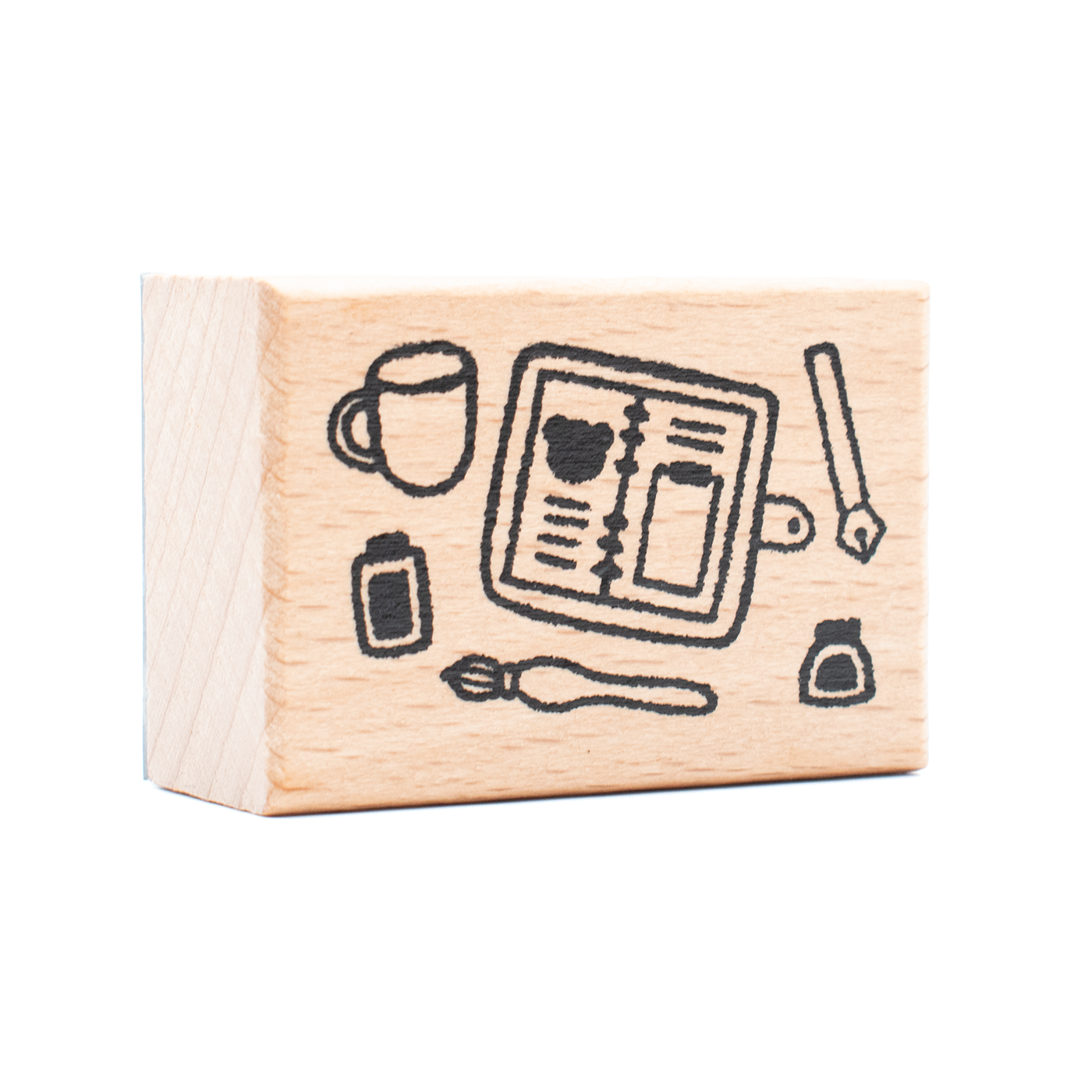 Papper Stemp Bloom Paper Studio Wooden Stamp - Planner Spread