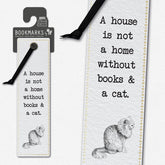 If Bookmarks- Books & a Cat