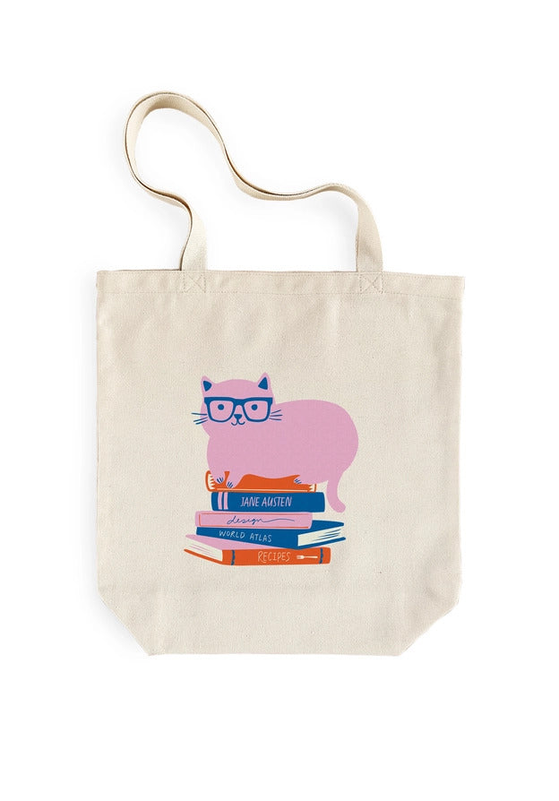 Girl of All Work - Bookish Cat Tote Bag
