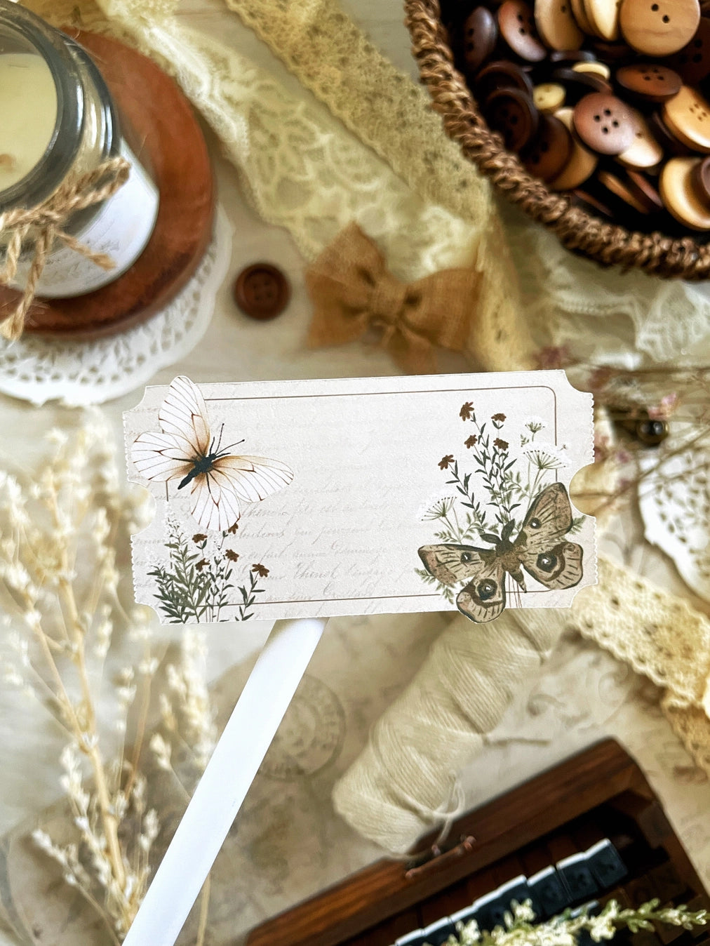 Leelajournals Butterfly Tag Sticker