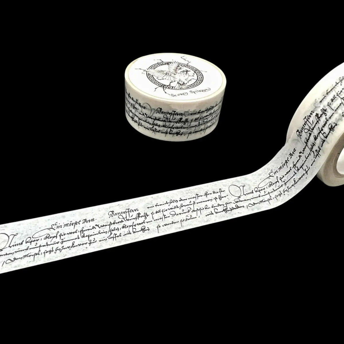 CoraCreaCreations - Vintage Text Washi Tape