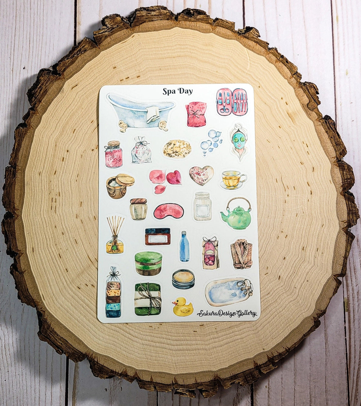 Sakura Design Gallery - Vinyl Stickers - Spa Day