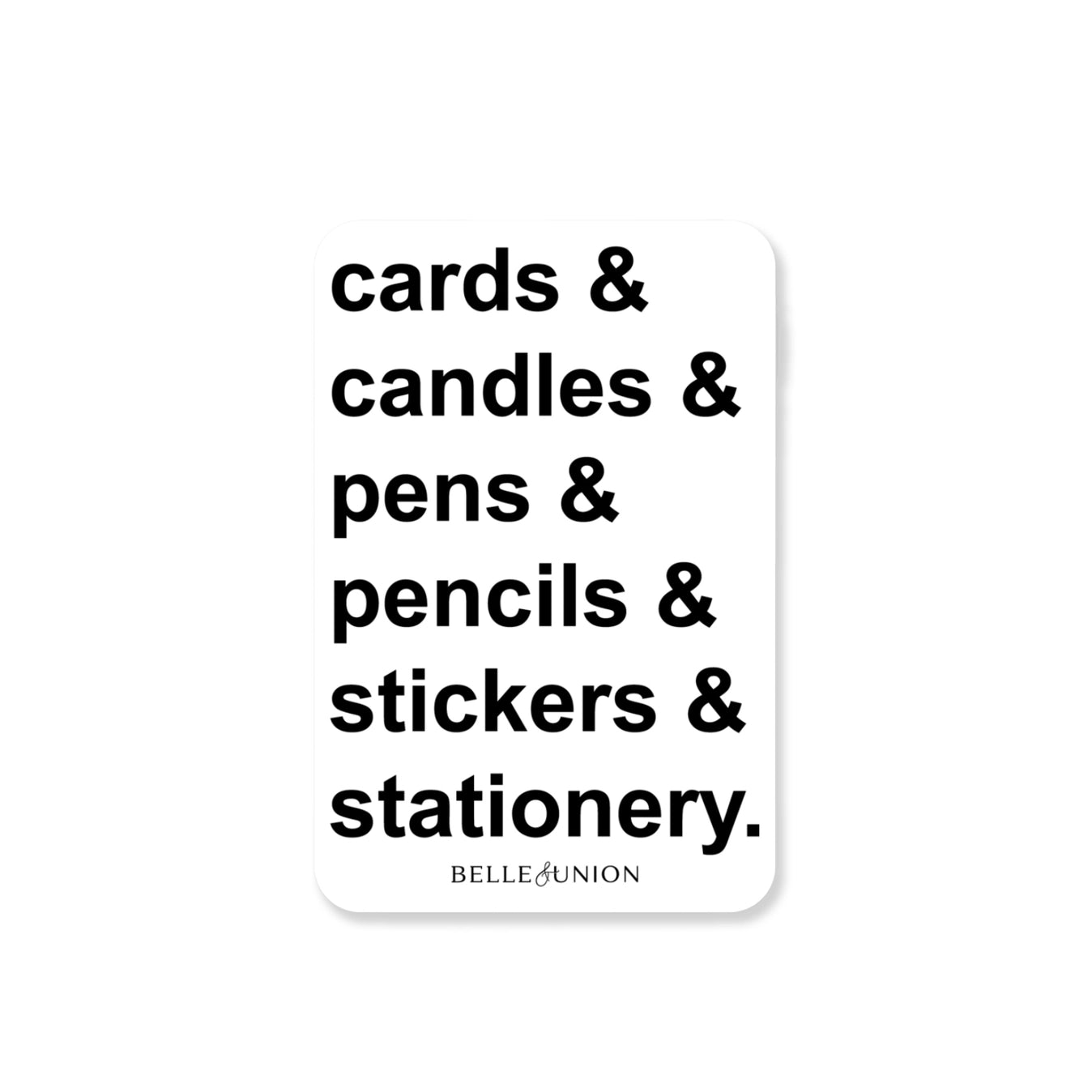 Belle & Union - My Favorite Things Sticker