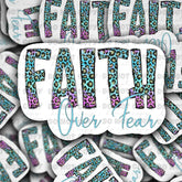 It's Transfer Time - Die Cut Sticker - Faith Over Fear