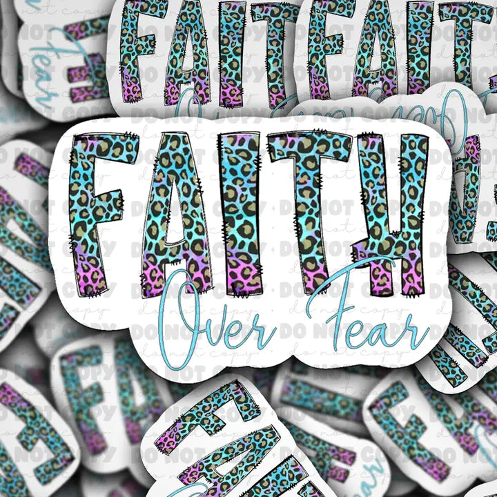 It's Transfer Time - Die Cut Sticker - Faith Over Fear