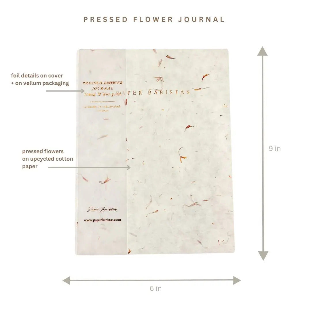 Paper Baristas - Journal Notebook Planner Petal Seed Paper