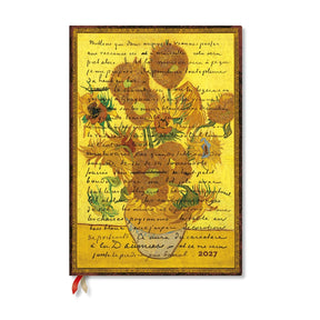 Chronicle Books - Paperblanks - 2027 Van Gogh Sunflowers Grande Weekly Planner