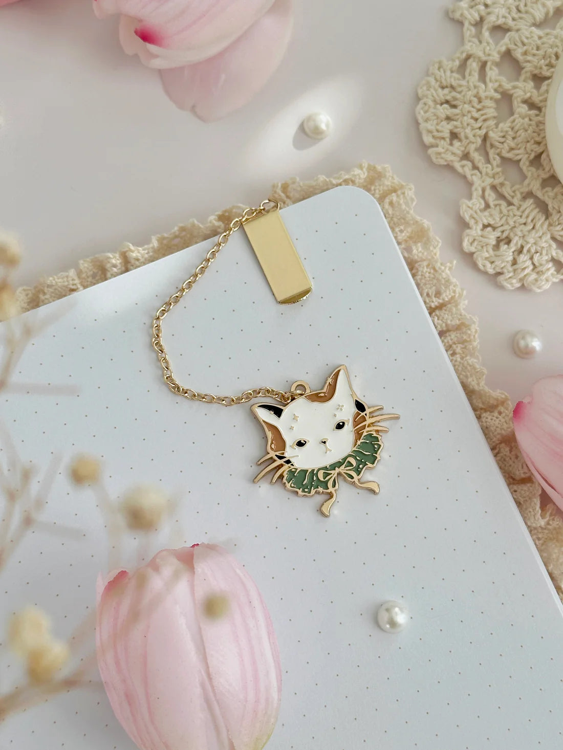 Leelajournals - Enamel Bookmark Pendant