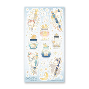 STICKII Sticker Sheet - Starry Fountain Pens Sheet