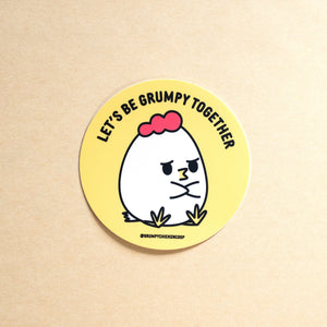 Robot Dance Battle - Let's Be Grumpy Together Sticker