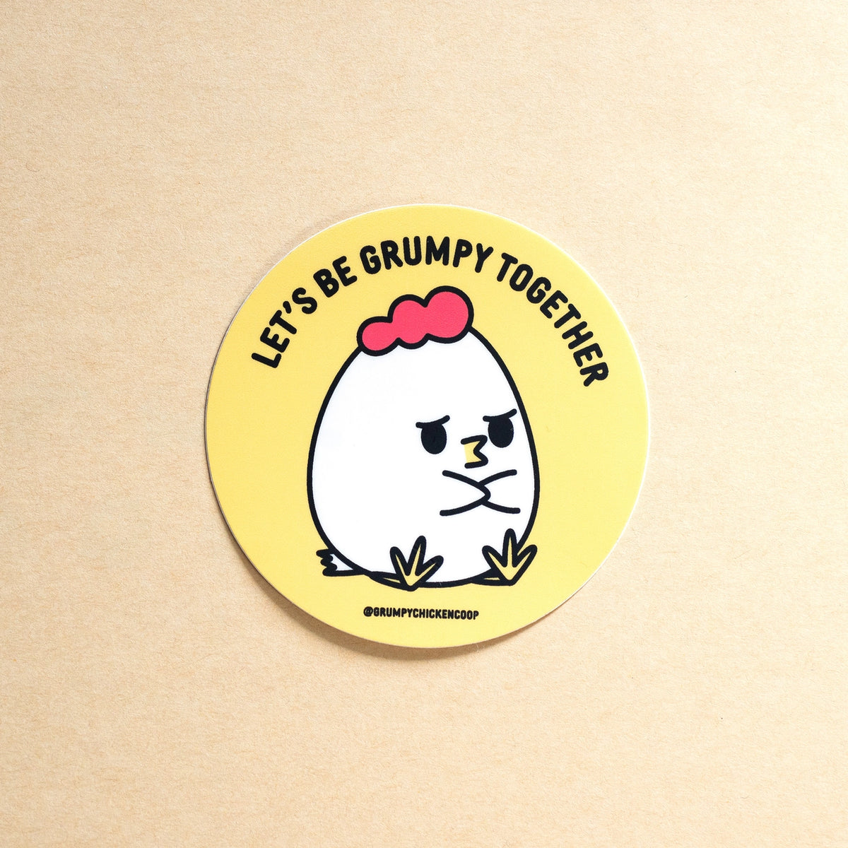 Robot Dance Battle - Let's Be Grumpy Together Sticker