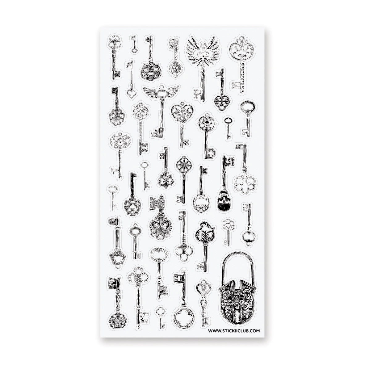 STICKII Sticker Sheet - Skeleton Keys