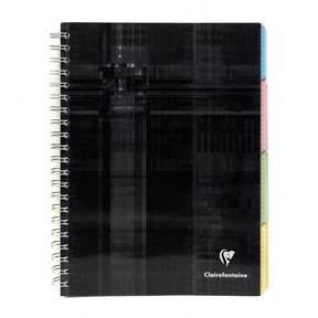 Clairefontaine Classics A4 Side Wirebound 4-Subject Notebook- Graph