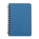 Clairefontaine Basics Side Wirebound Notebook 3 ½ x 5 ½ Blue, Lined
