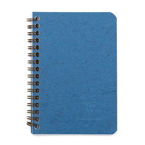 Clairefontaine Basics Side Wirebound Notebook 3 ½ x 5 ½ Blue, Lined