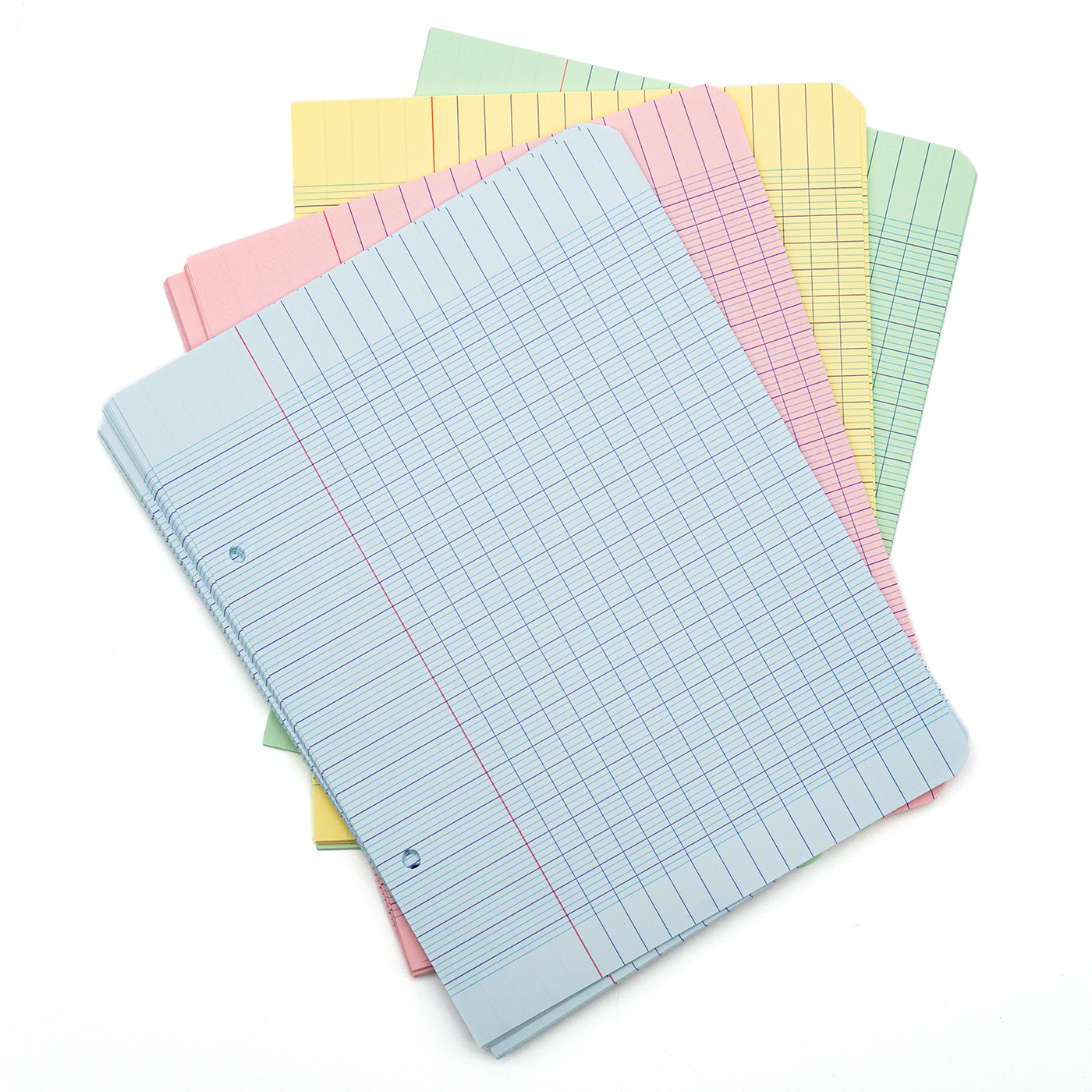 Clairefontaine A5 French Ruled Loose Leaf Pastel Colors