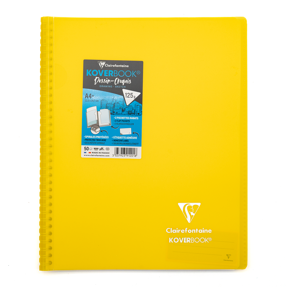 Clairefontaine  A4+ Side Wirebound Sketch Notebook