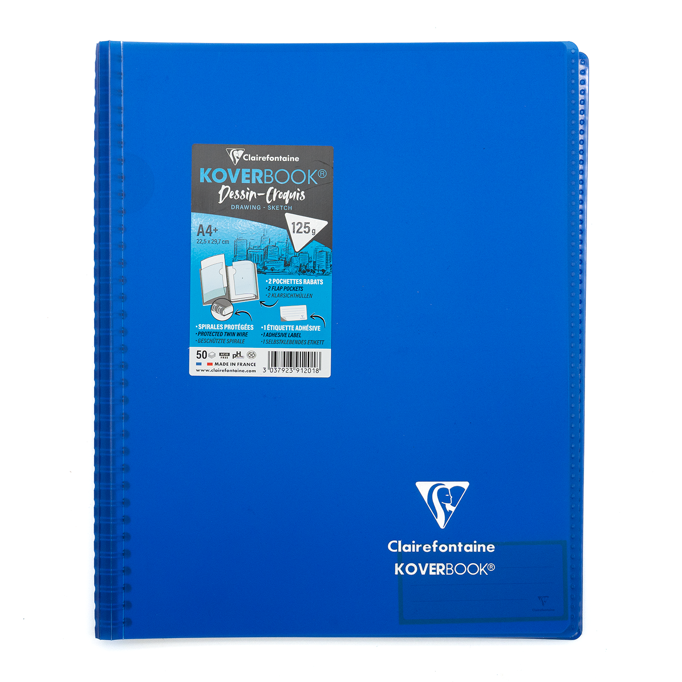 Clairefontaine  A4+ Side Wirebound Sketch Notebook