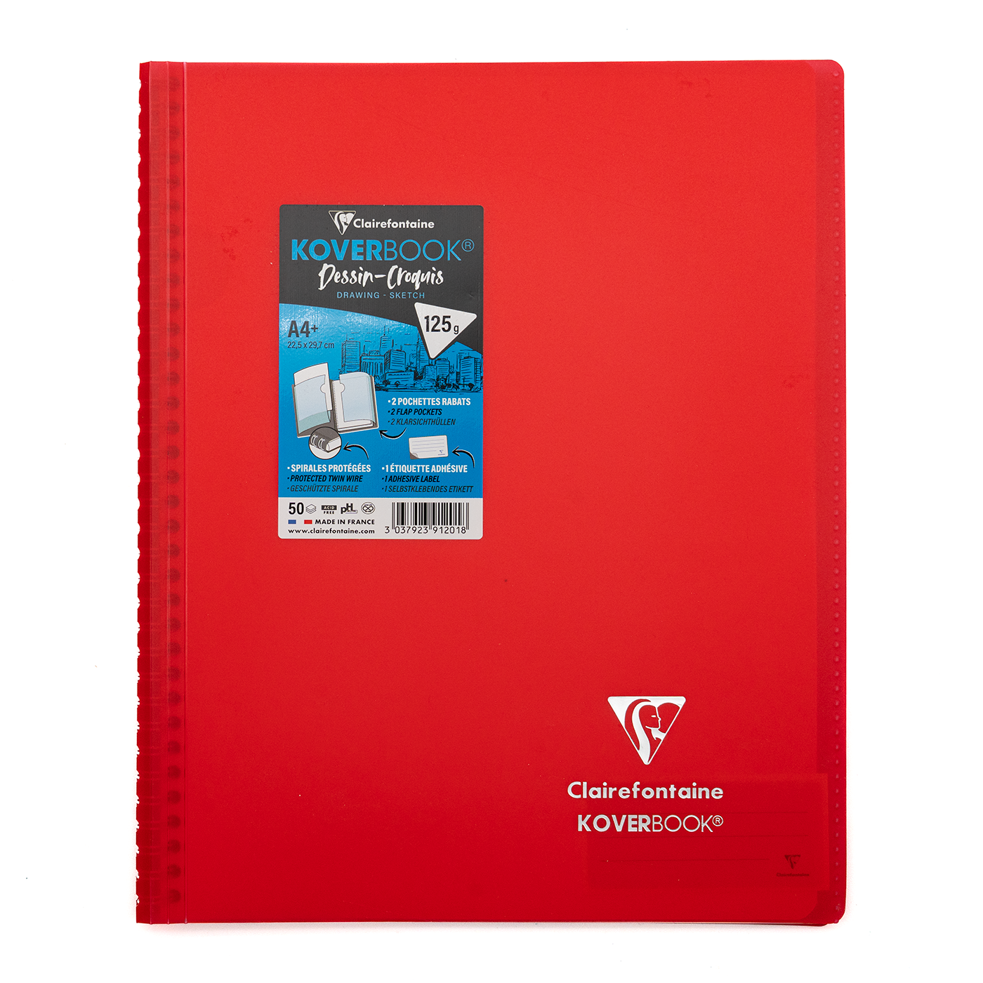 Clairefontaine  A4+ Side Wirebound Sketch Notebook