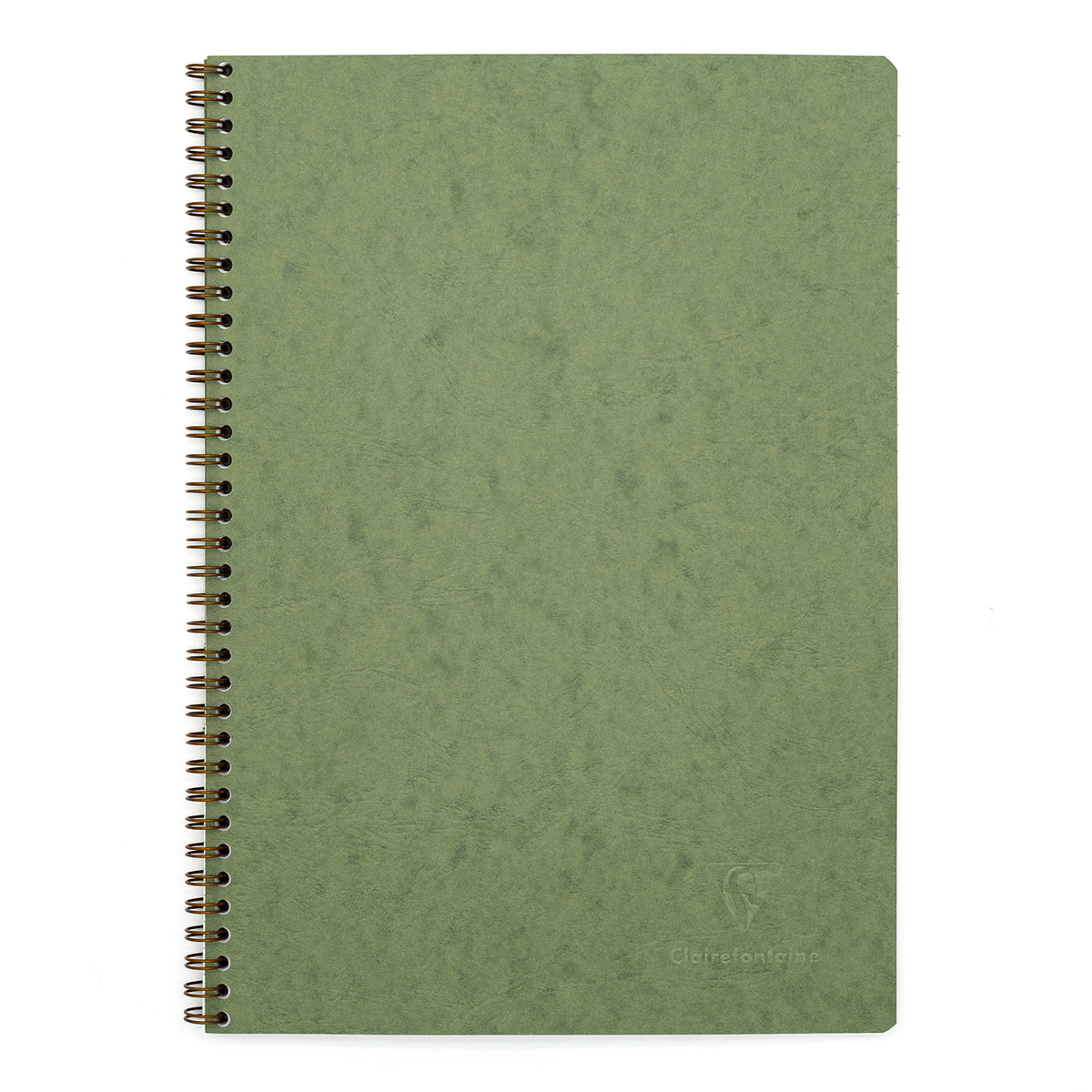 Clairefontaine Basics A4 Side Wirebound Notebook- Green, Lined