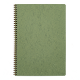 Clairefontaine Basics A4 Side Wirebound Notebook- Green, Lined