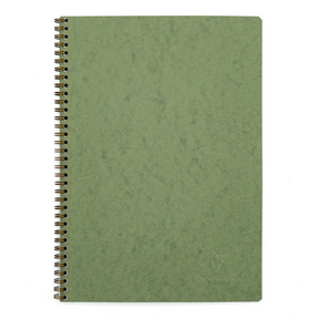 Clairefontaine Basics A4 Side Wirebound Notebook- Green, Lined