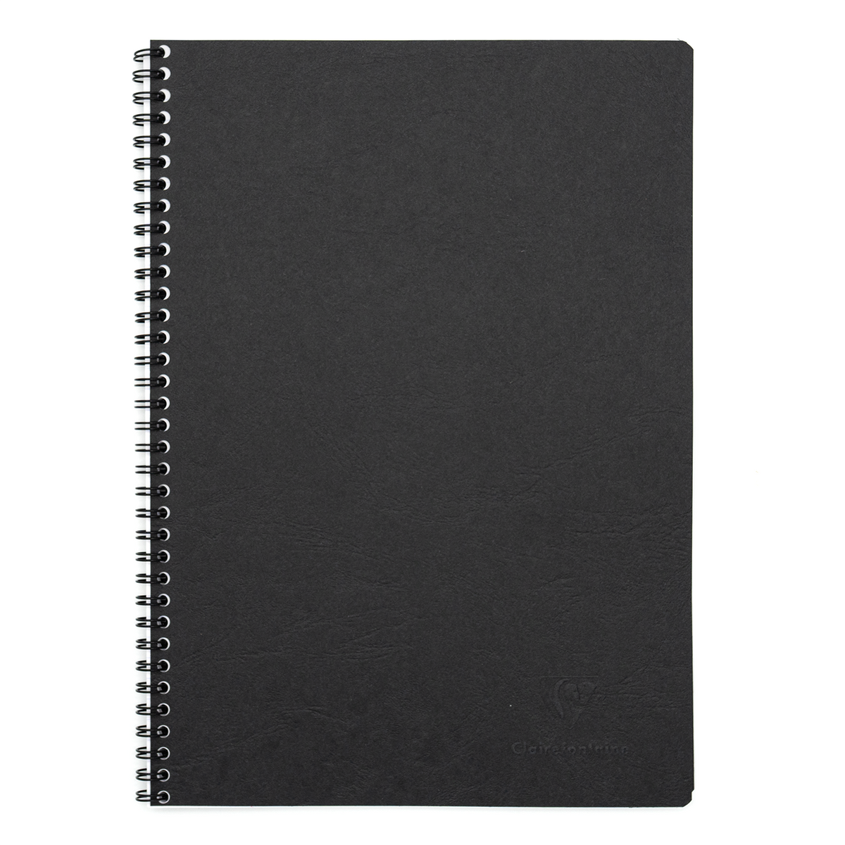 Clairefontaine Basics A4 Side Wirebound Notebook- Black, Lined