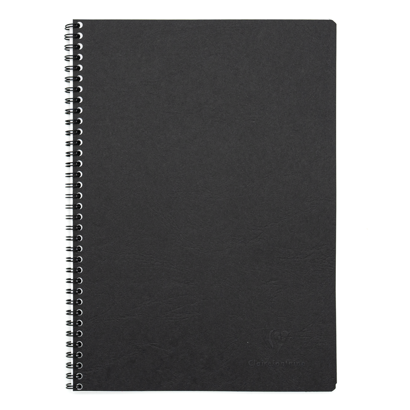 Clairefontaine Basics A4 Side Wirebound Notebook- Black, Lined