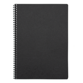 Clairefontaine Basics A4 Side Wirebound Notebook- Black, Lined