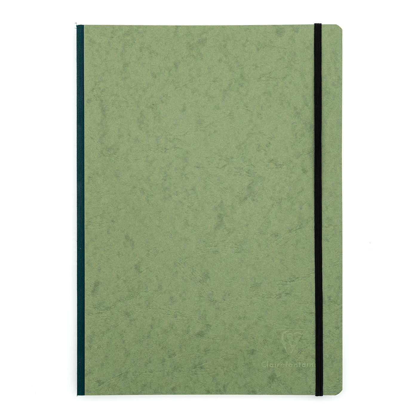 Clairefontaine Basics A4 Side Clothbound Notebook- Green, Lined