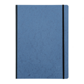 Clairefontaine Basics A4 Side Clothbound Notebook- Blue, Lined