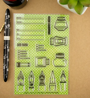 The Well Appointed Desk - Clear Stamp Set - Nibs & Ink