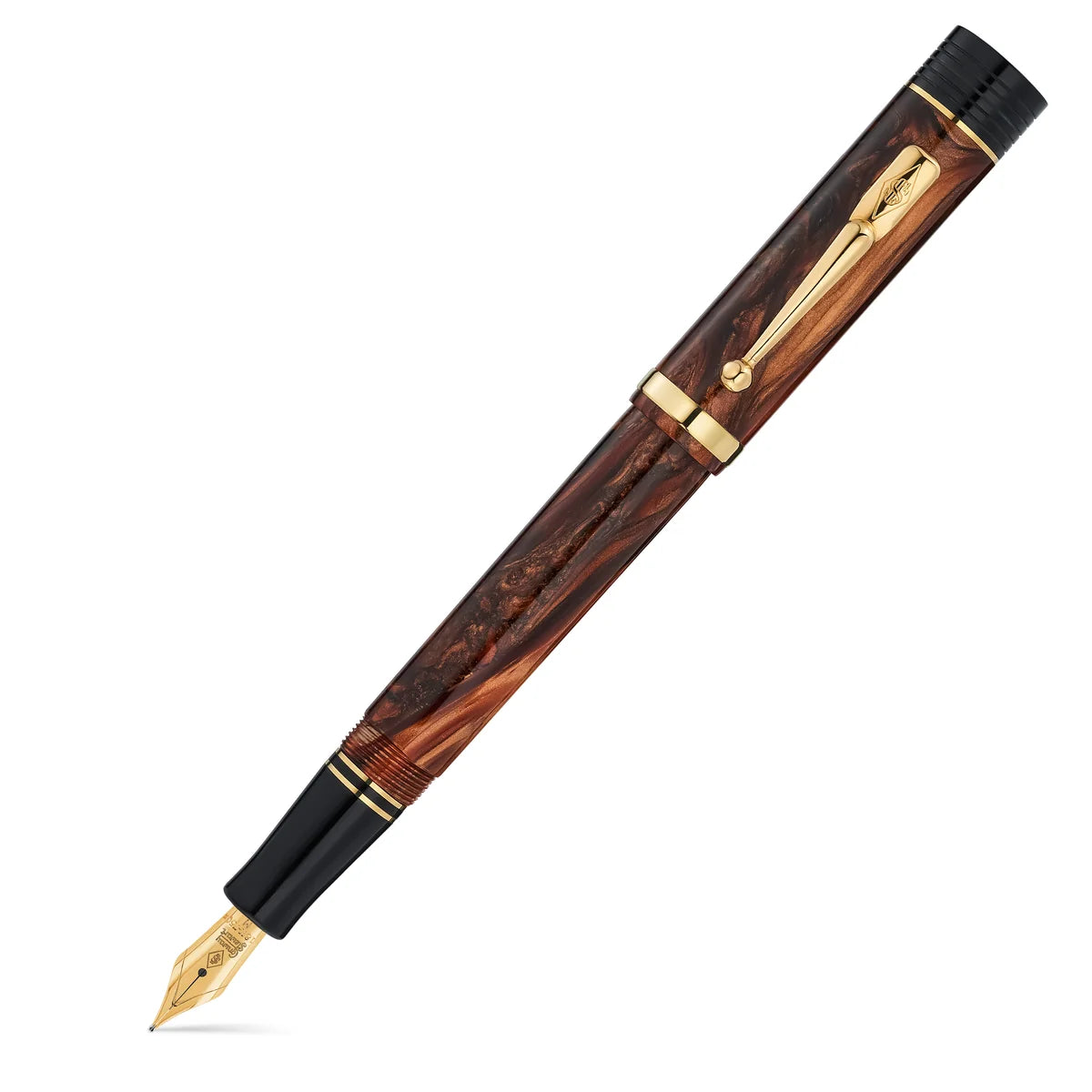 Conway Stewart Churchill - Volcano with Gold Trim