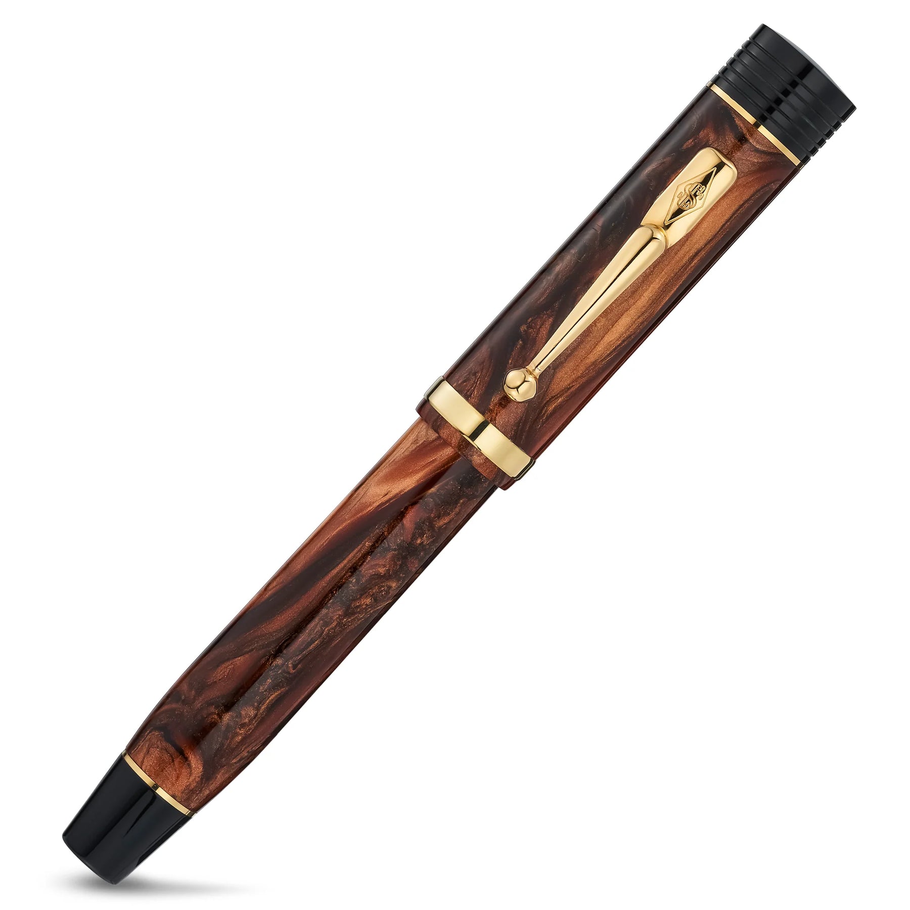Conway Stewart Churchill - Volcano with Gold Trim