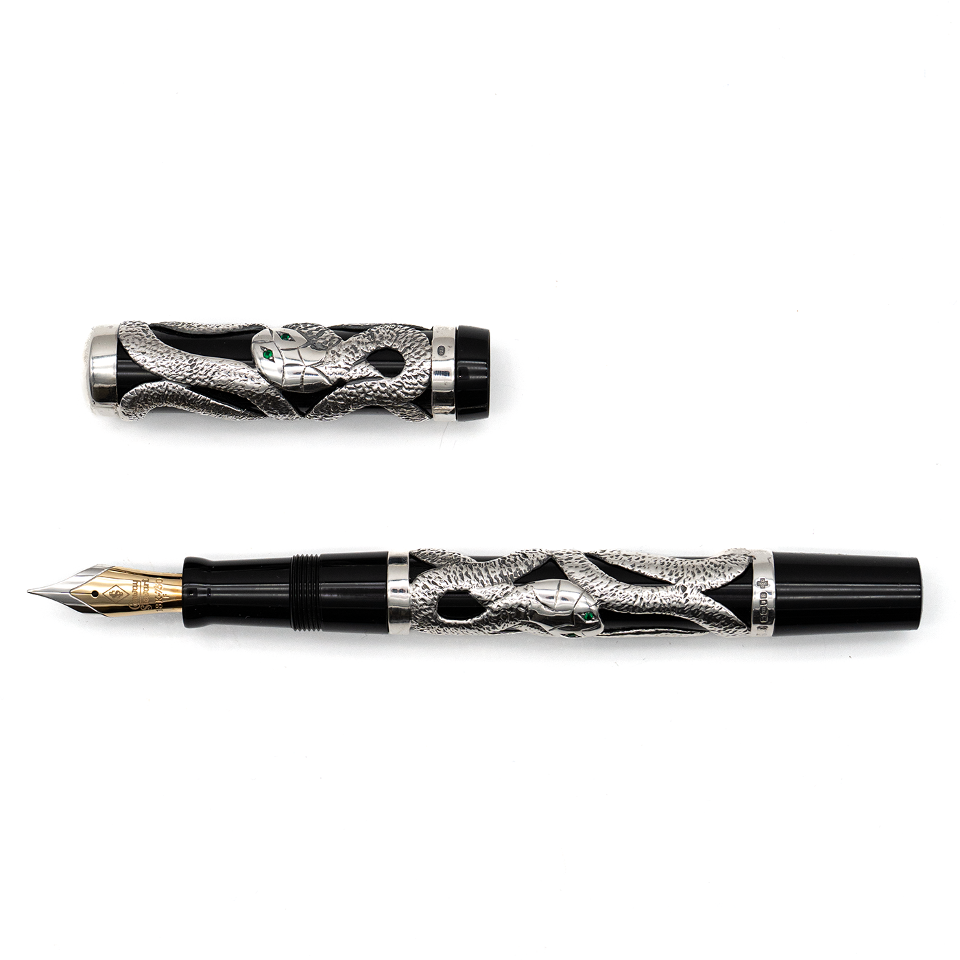 Conway Stewart Henry Simpole Snake Pen Sterling Silver