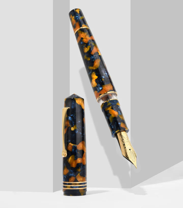 Leonardo Momento Zero Grande 2.0 Crepuscolo Marino Gold #8 nib