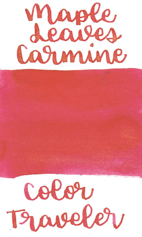 Color Traveler Maple Leaves Carmine Ink