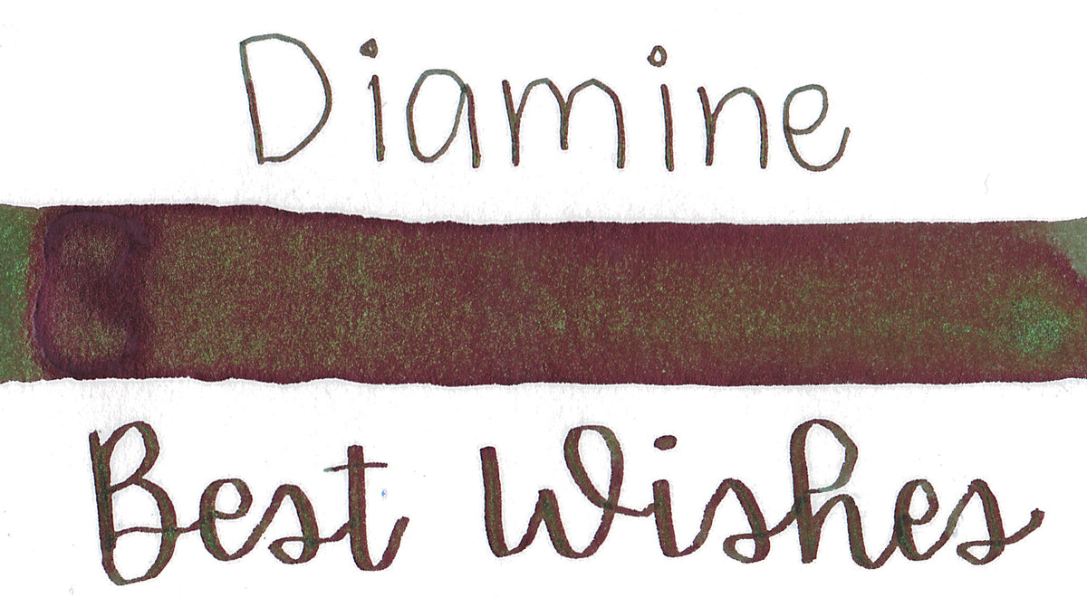 Diamine Green Edition Chameleon & Sheen Ink -  Best Wishes