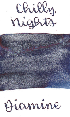 Diamine Black Edition Chilly Nights Shimmer Ink