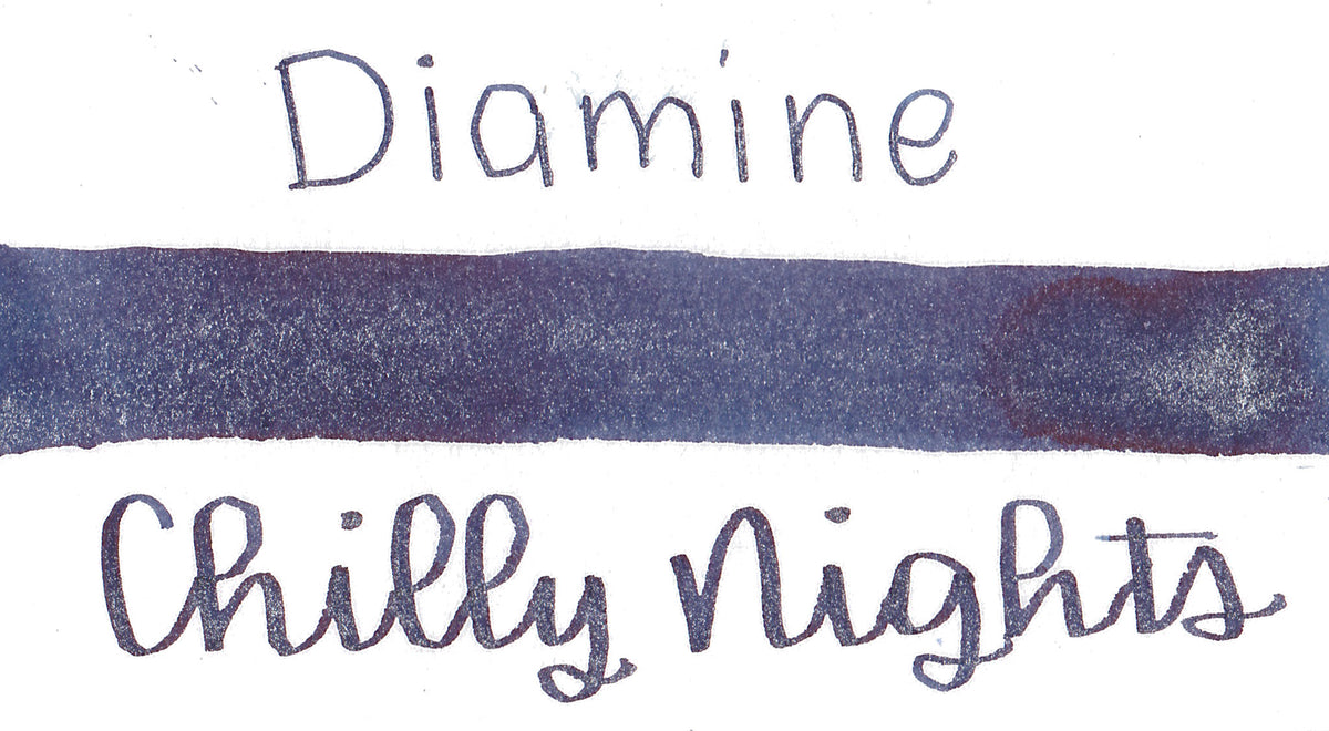 Diamine Black Edition Chilly Nights Shimmer Ink