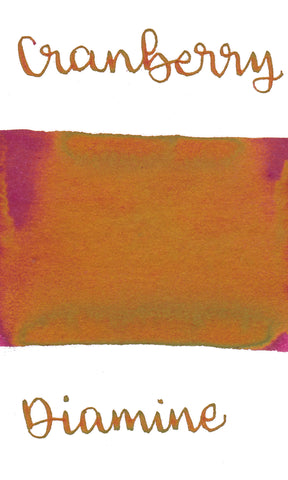 Diamine Black Edition Cranberry Sheening Ink