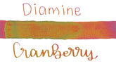 Diamine Black Edition Cranberry Sheening Ink