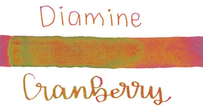 Diamine Black Edition Cranberry Sheening Ink