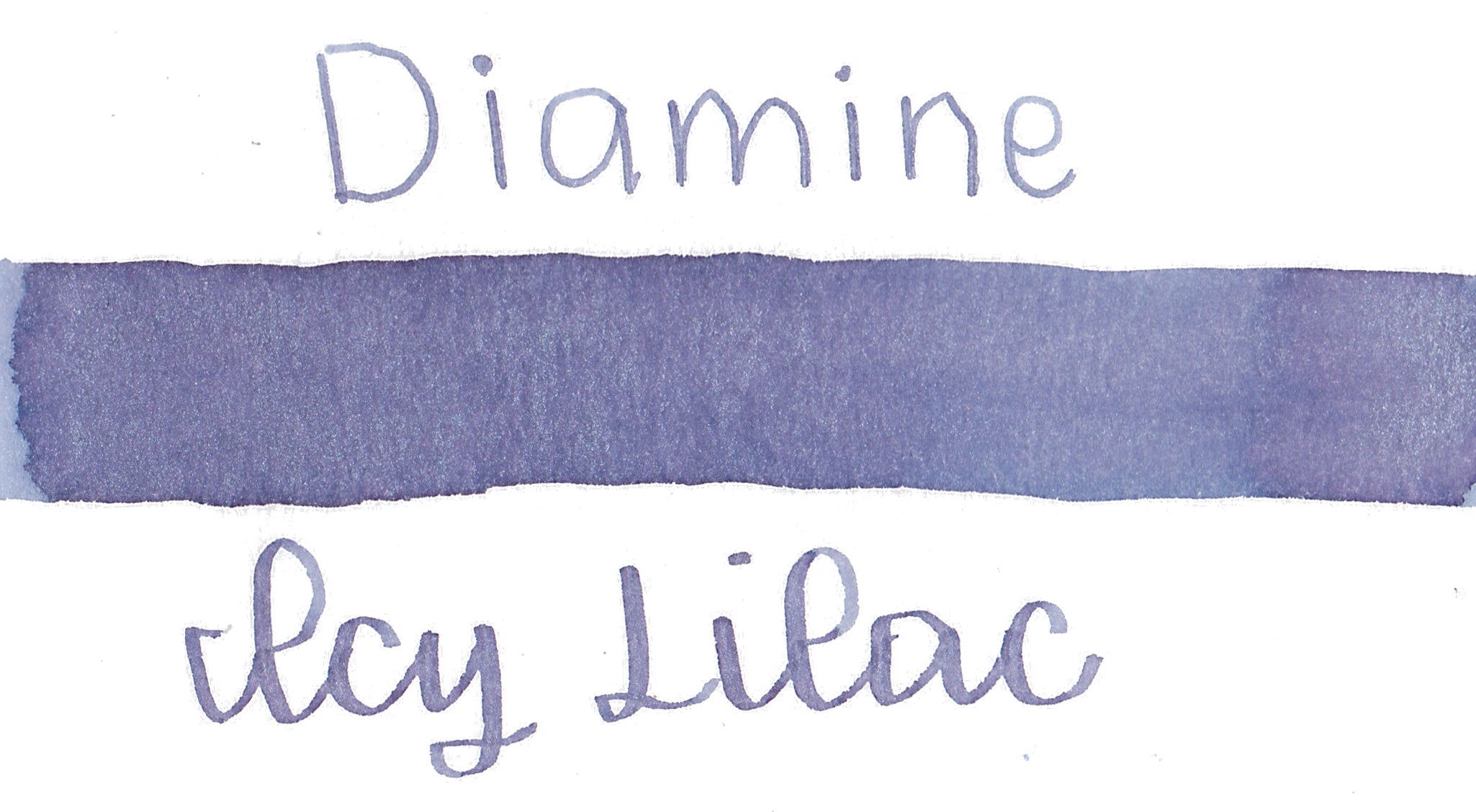 Diamine Black Edition Icy Lilac Shimmer Ink