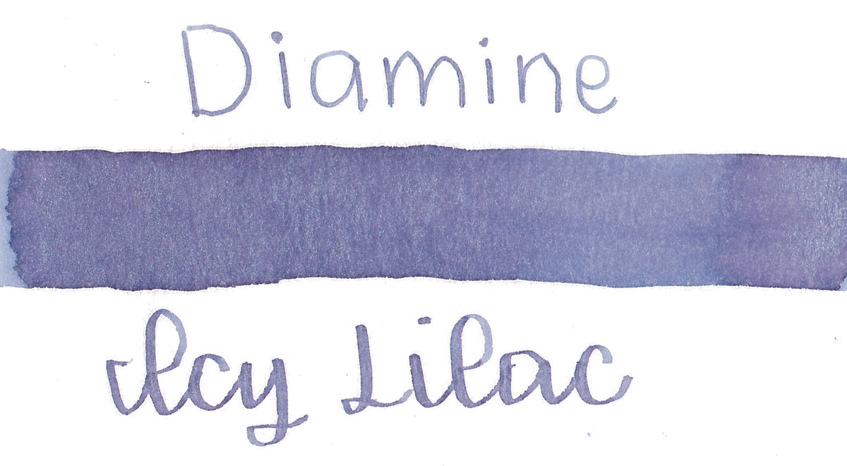 Diamine Black Edition Icy Lilac Shimmer Ink