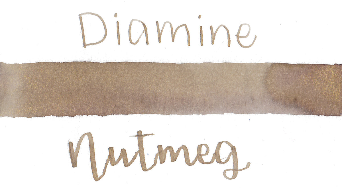 Diamine Black Edition Nutmeg Shimmer Ink