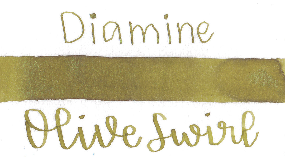 Diamine Green Edition Ink - Olive Swirl
