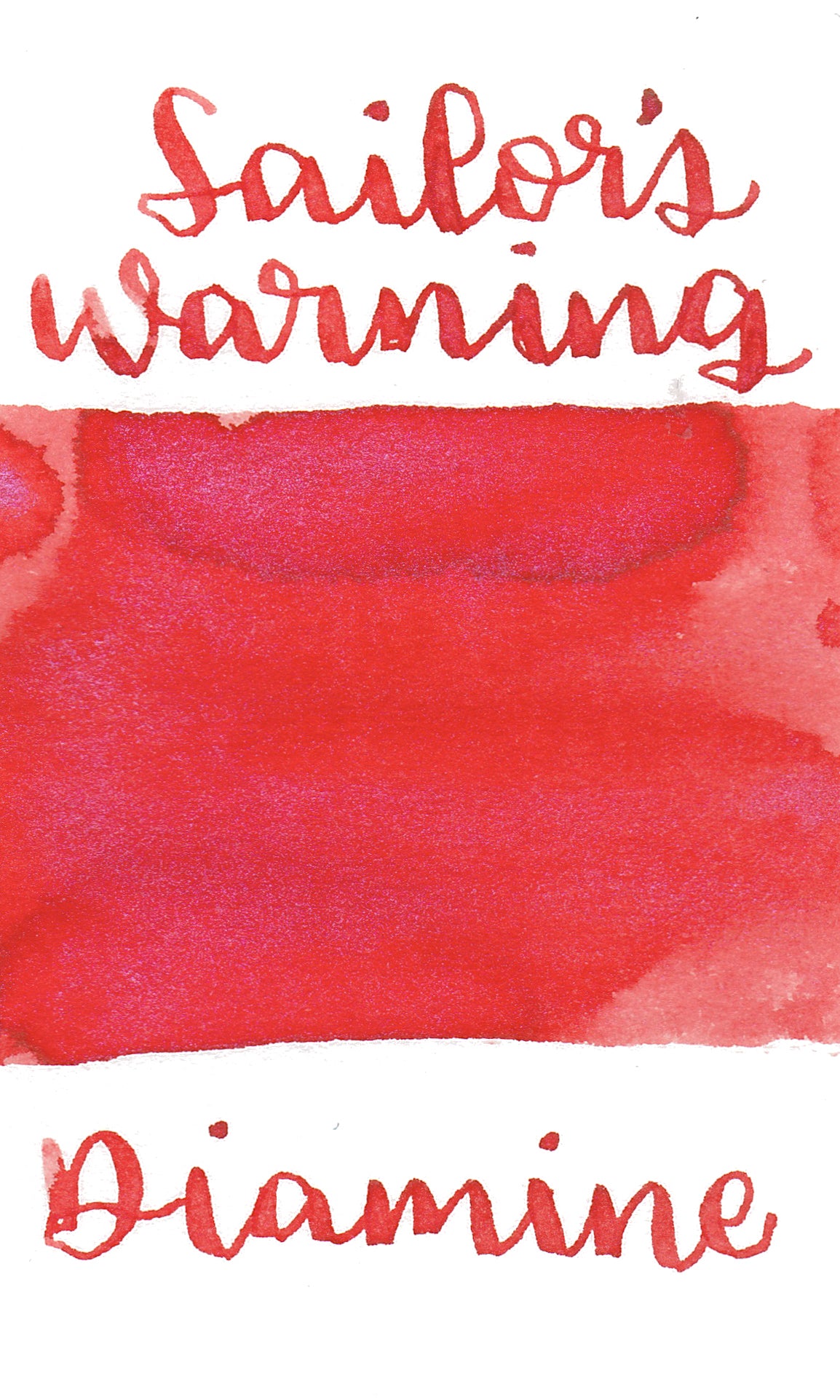 Diamine Shimmer-tastic Red Sky (Sailor's Warning Red) Reddit Ink Project